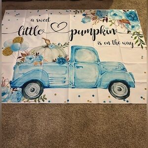 “Sweet Little Pumpkin is on the Way” Wall Banner New 84” X 60”